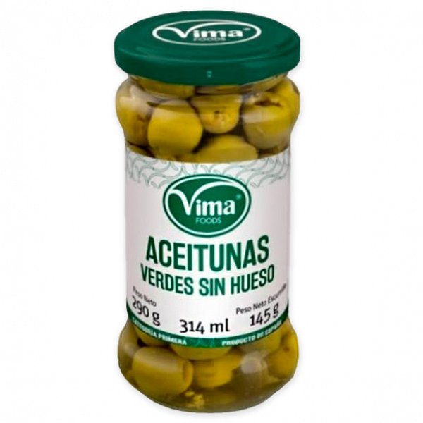 Aceituna sin Hueso Vima, Frasco 314 ml