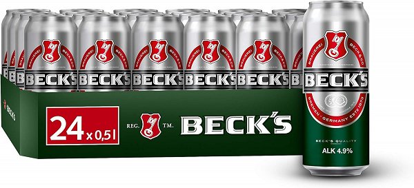 CERVEZA BECKS, LATA 330ML, C/24 UDS