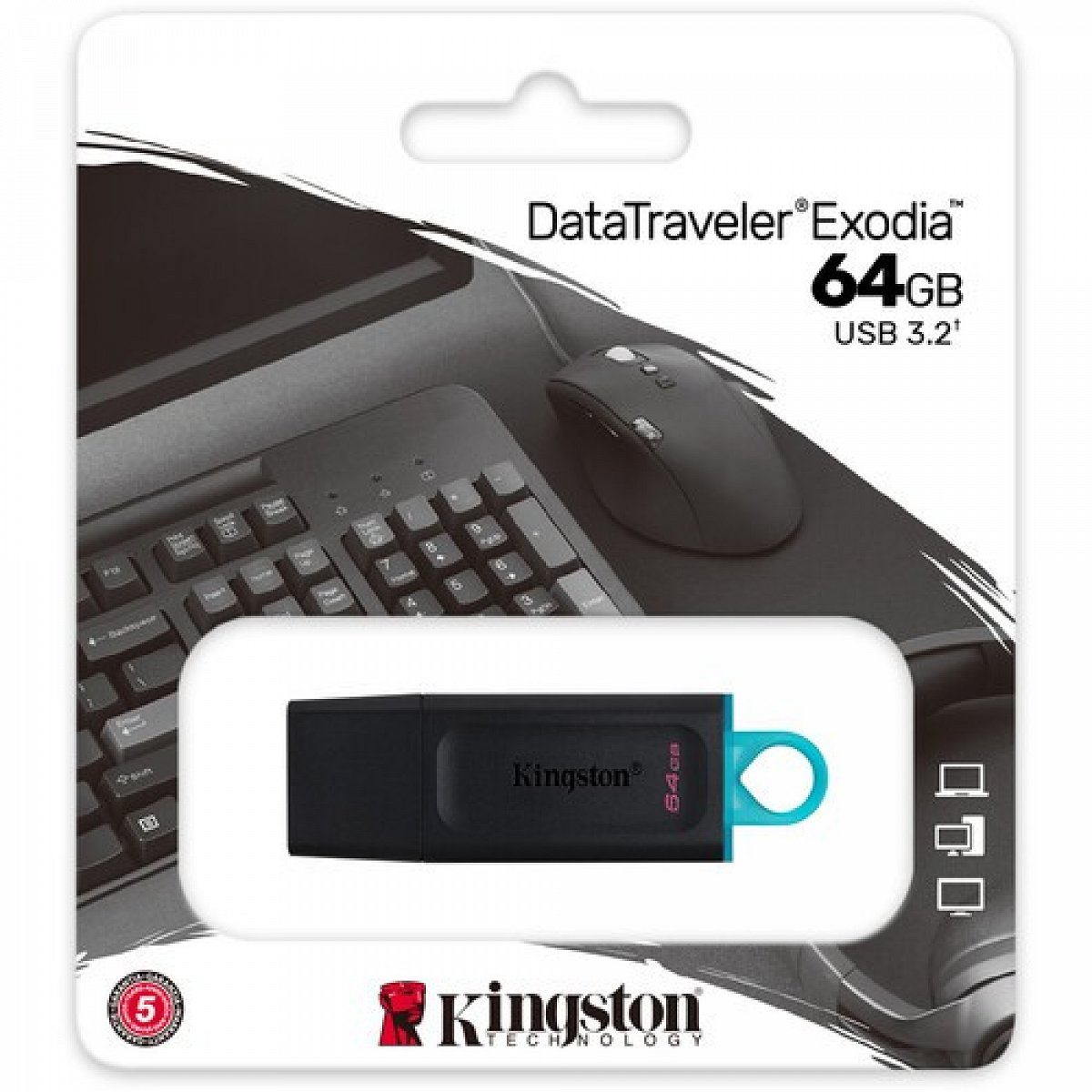 Pendrive 64GB Kingston Data Traveler Exodia US Incluye 0.24€ / uni. de canon digital